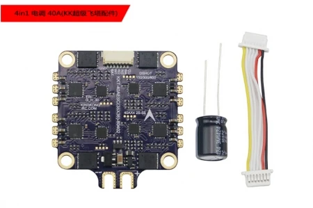 KK Super Fly Tower F4 + OSD VTX 40A blheli _ s 4 в 1 ESC MMCX на SMA кабель для RC DIY FPV гоночного дрона винты
