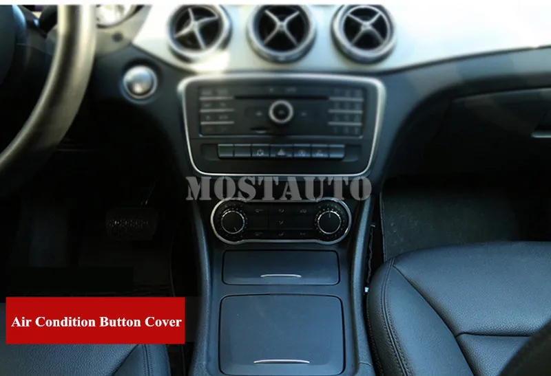 Для Benz CLA C117 W117 внутренняя консоли воздуха Кнопка кондиционера накладка 2013- 1 шт