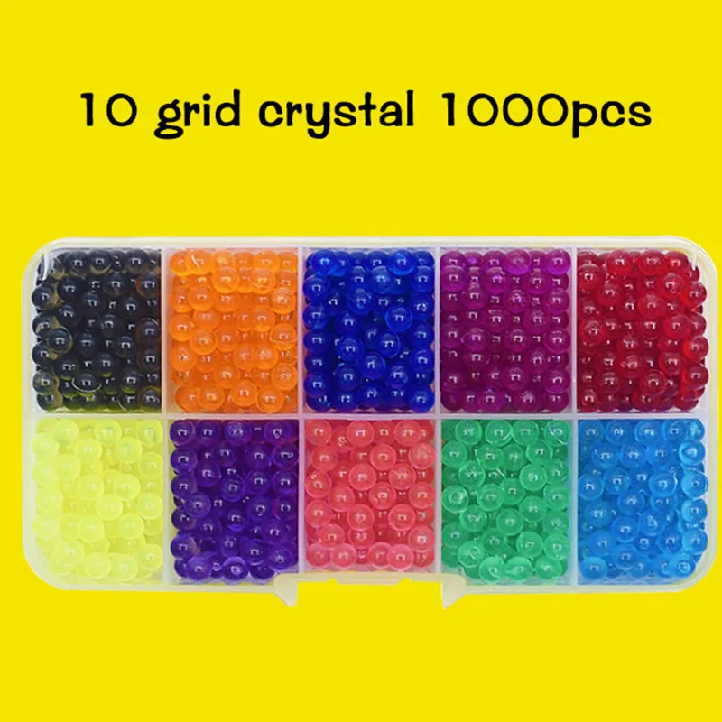 6000 шт DIY волшебные бусины формы в виде животного ручная работа 3D Головоломка Детские Обучающие шарики игрушки для детей - Цвет: 1000PCS (crystal)