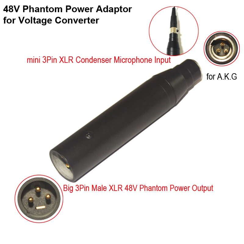XLR-3 Высокое качество инструмент микрофон адаптер XLR TA3F мини 3Pin-XLR конденсаторный микрофон Phantom Мощность адаптер для смеситель или PA Системы