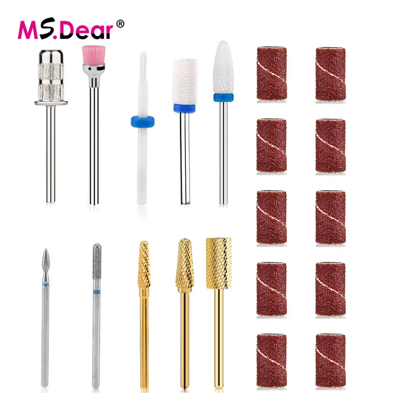 Керамические вольфрамовые фрезы для ногтей вращающиеся маникюра педикюра