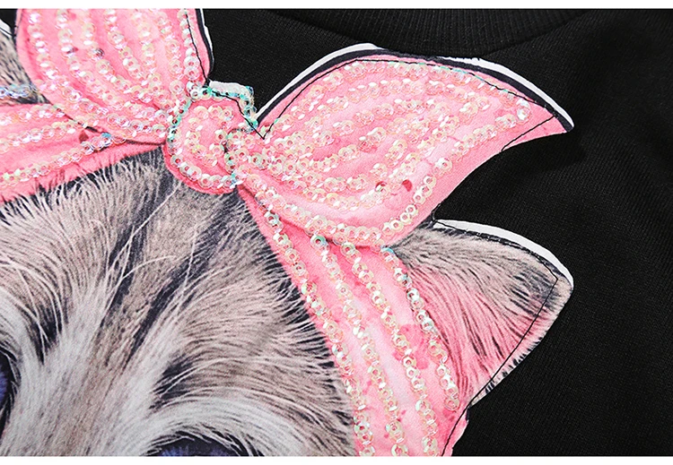 Новинка, женское осенне-зимнее платье-рубашка Kawaii с рисунком кота, с длинным рукавом, повседневное милое платье средней длины, женский стиль 3936