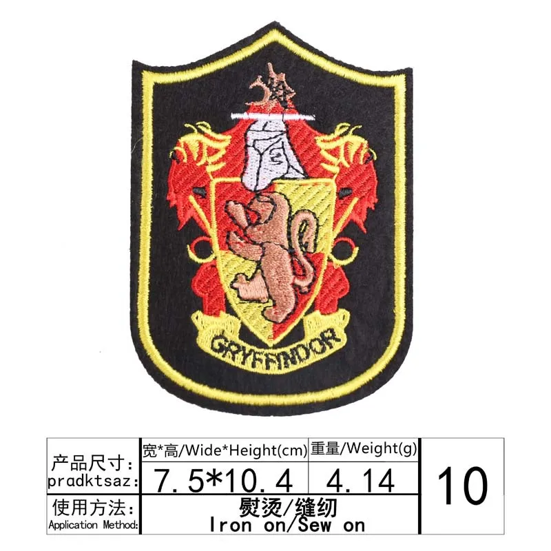 10 Cartoon Anime Embroidered Patches Cloth Sticker Hot Heat Transfer DIY Iron Sew On Clothing Bag Shoes - Цвет: 10