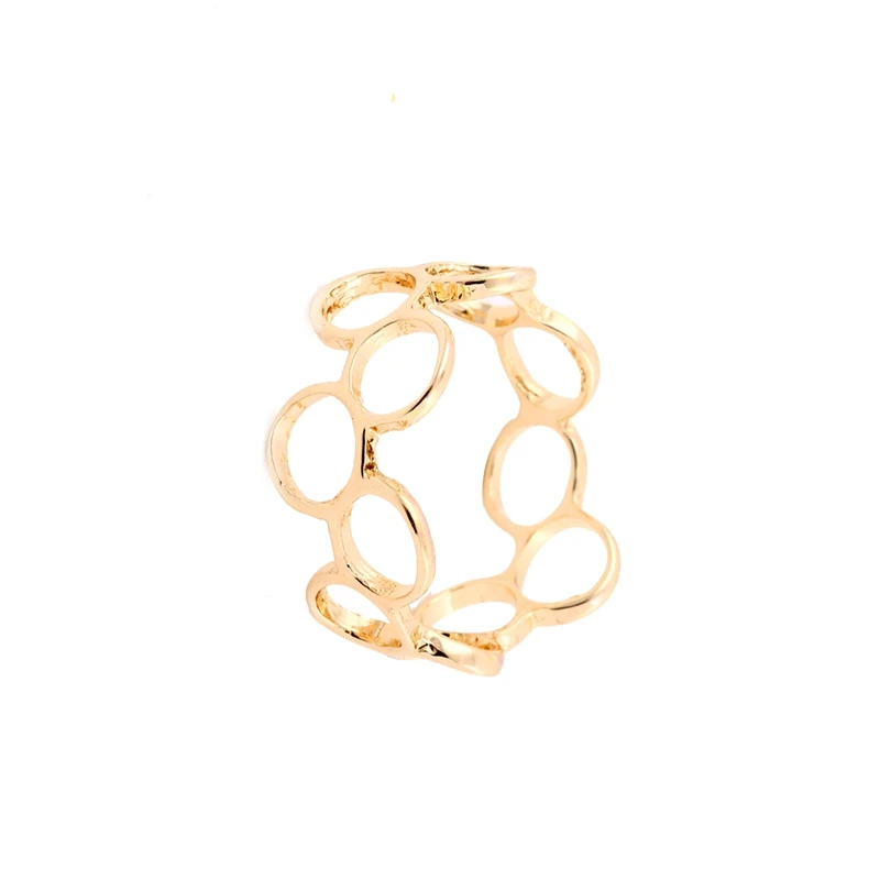 Мин 1 шт модное золотое/розовое золото прокатное круглое кольцо уникальные