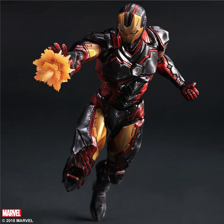 Горячая Marvel Play Arts Kai Marvel Universe супер герой Железный человек Тони Старк Мстители 26 см фигурка игрушки 2 VER