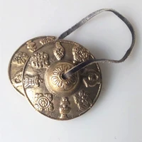 tibetan brass buddhist bells copper buddhist om cymbal bell 65mm yoga cymbals cymbals handmade buddhism supplies gifts