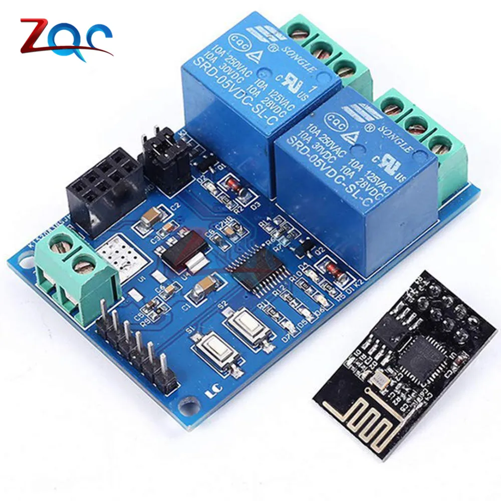 DC 5V ESP8266 ESP 01 2 WiFi реле канала модуль канальный релейный для IOT умный дом с помощью