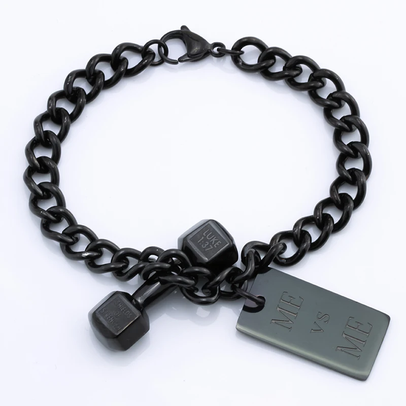 Для женщин из нержавеющей стали цепь браслет Байкер Heavy Jewelry подарки на день рождения для мамы ее жена подруга дочерей D022 8.5"