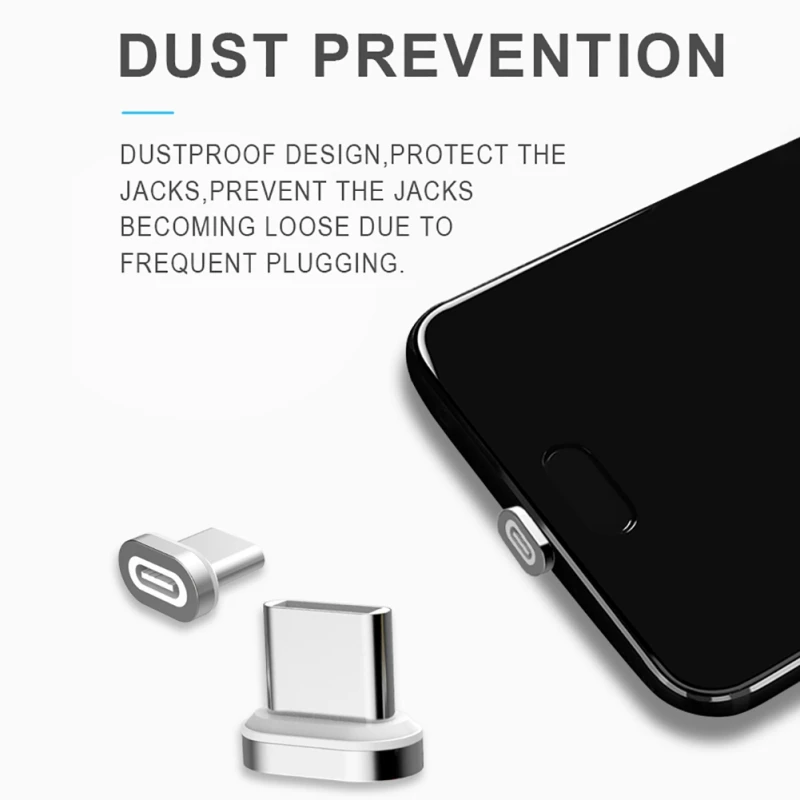 Магнитный адаптер для быстрой зарядки Android Type C plug Micro USB 2 0 соединительное