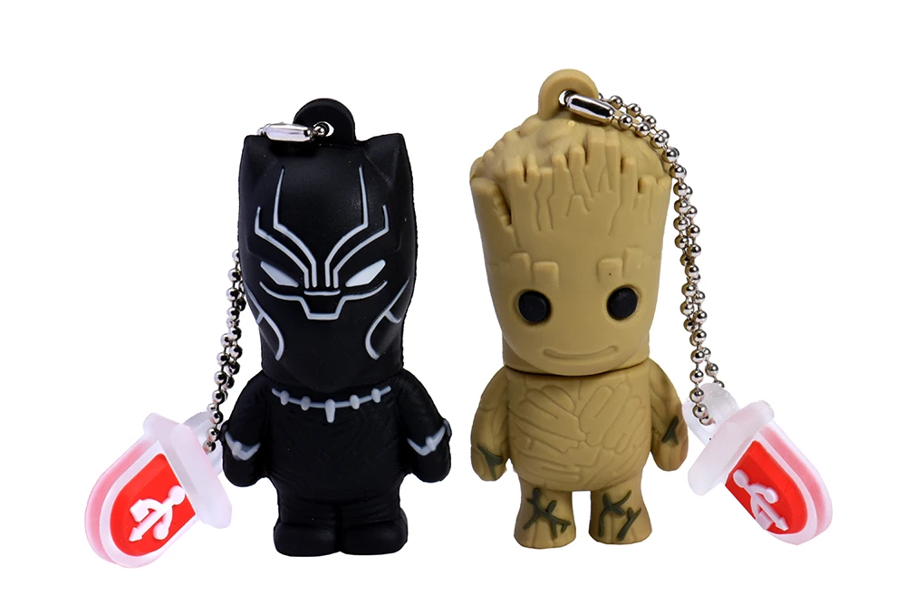 JASTER Marvel Comics Черная пантера Дэдпул USB 2,0 флеш-накопитель Миньоны карта памяти Флешка 4 ГБ 16 ГБ 32 ГБ 64 ГБ подарок