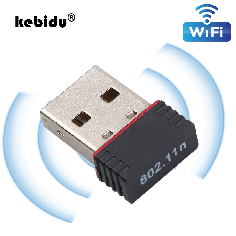 Беспроводной мини адаптер kebidu Wi Fi высокоскоростная сетевая карта USB 2 0 150 Мбит/с 802