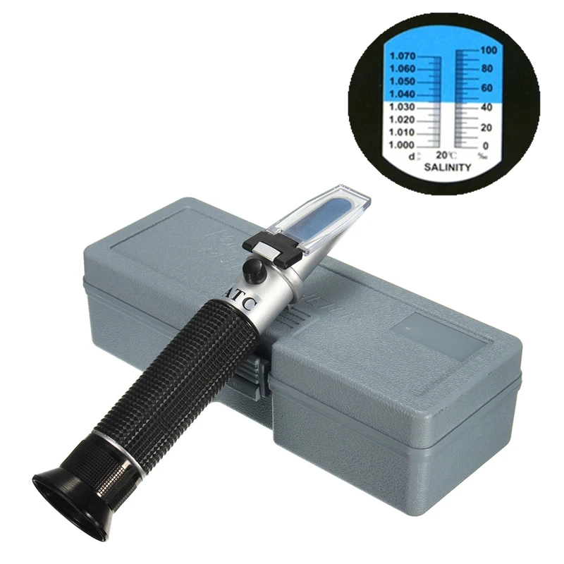 

High Quality Test Salinity Refractometer Salt Water Salinity Reader Meter Range 0-10% New Arrival