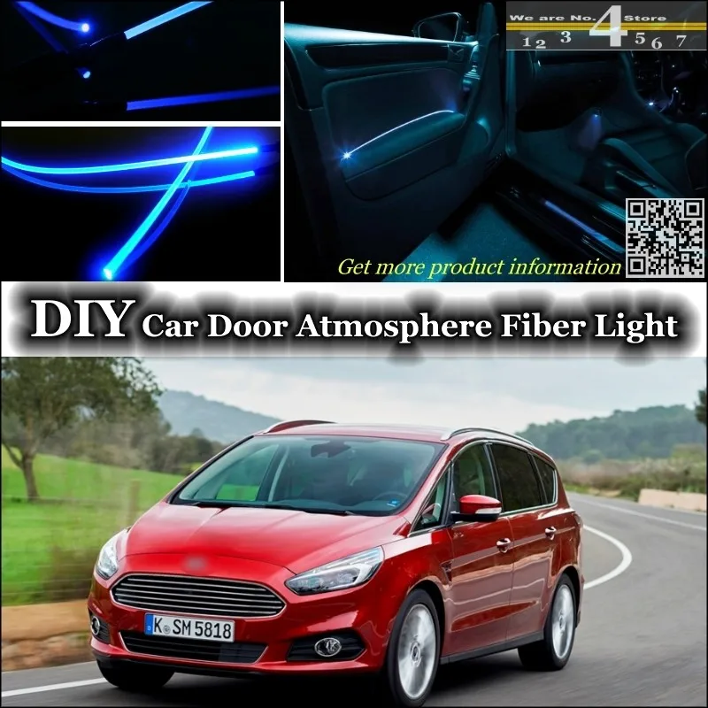 Для Ford S Max SMax внутренняя подсветка настройки атмосферное волокно оптическое