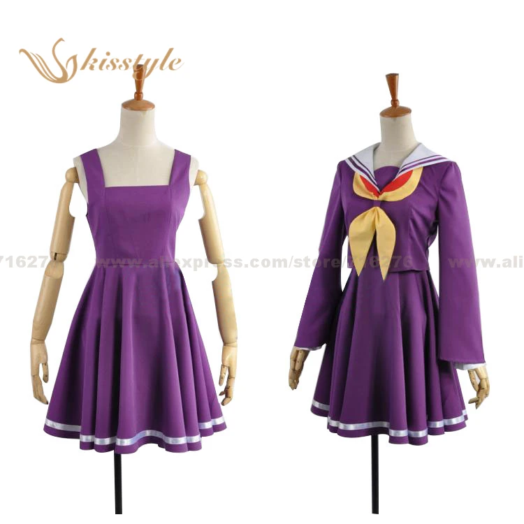Kisstyle Fashion No Game Life Униформа Широ одежда для косплея костюм|costume fancy|clothing summercostume theme |