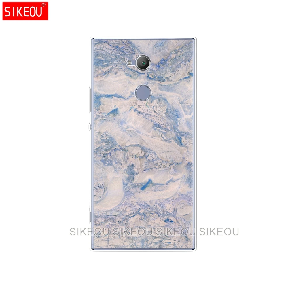 Силиконовый чехол для телефона sony xperia XA1 XA2 ULTRA PLUS L1 L2 XZ1 XZ2 compact XZ PREMIUM gold marble