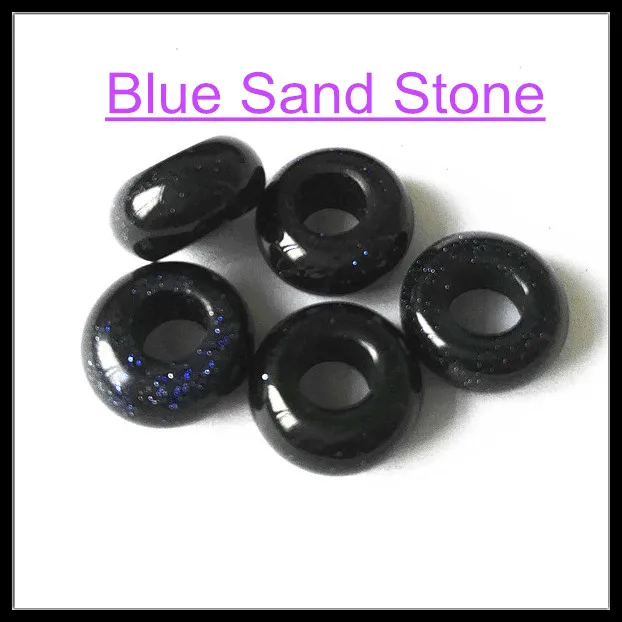 12 шт./лот Натуральный Синий Песок камень европейские бусины аксессуары ювелирные