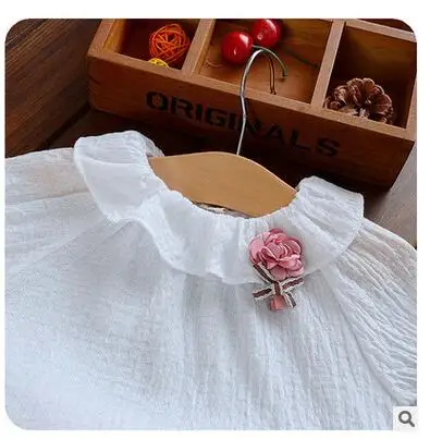 Коллекция 2016 года летняя одежда костюм с короткими рукавами для маленьких