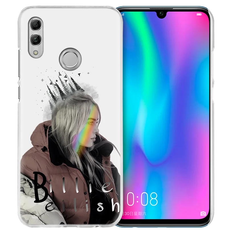 Чехол Billie Eilish Music Singer для Huawei Honor 8X Y9 9 10 Lite Play 8C 8S 8A Pro V20 20i 10i Y6 Y7 жесткий чехол для телефона из ПК