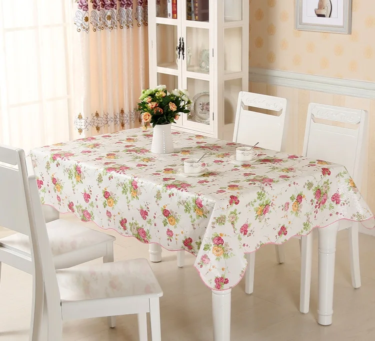Plaid Waterproof & Oilproof Wipe Clean PVC Vinyl Tablecloth Dining Kitchen Table Cover Protector OILCLOTH FABRIC COVERING YM002