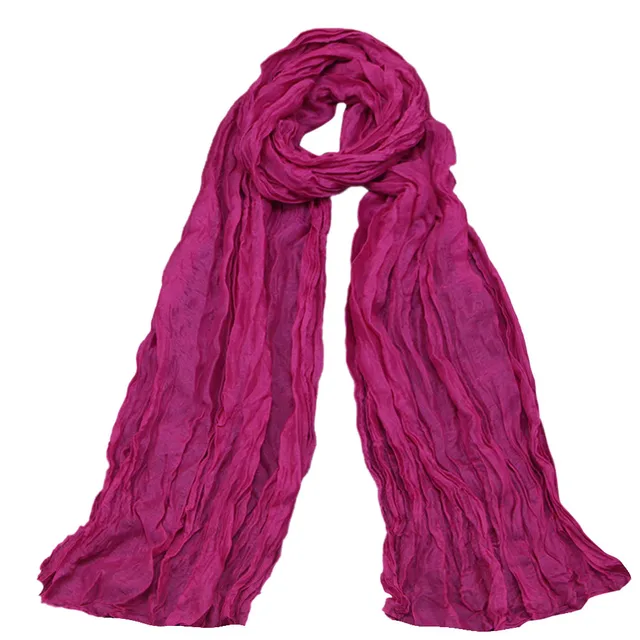 Шарф однотонный. Шарф однотонный розовый. Нарядный шарф. Пунцовый шарф.