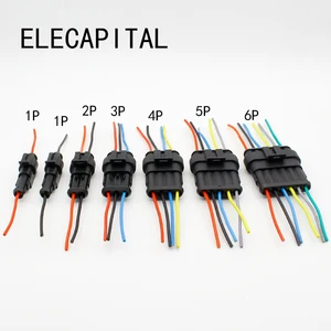 Автоматический проводной соединитель, водонепроницаемый Электрический разъем Папа-мама с кабелем, 1, 2, 3, 4, 5, 6 каналов, 1P, 2P, 3P, 4P, 5P