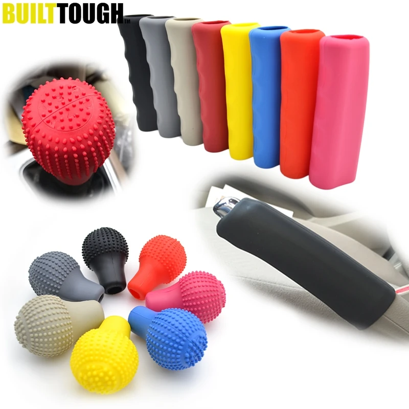 2 шт. Авто Круглая Форма силиконовый чехол для рычага переключения передач ручная