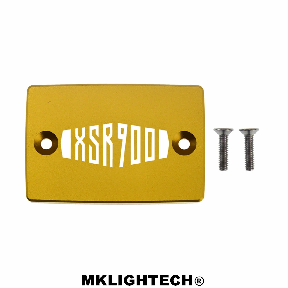 MKLIGHTECH CNC Aluminum Motorcycle Brake Fluid Fuel Reservoir Tank Cap Cover FOR YAMAHA XSR 900 XSR-900 XSR900 | Автомобили и