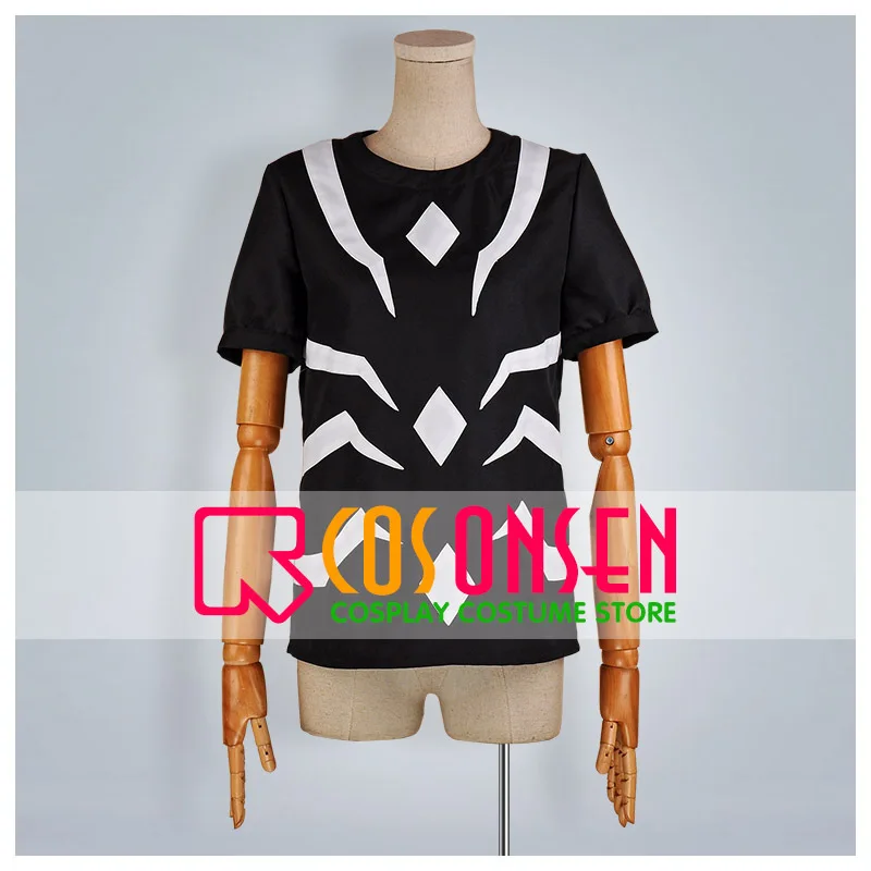 

COSPLAYONSEN A Certain Magical Index Accelerator Cosplay Costume Black White T-shirt