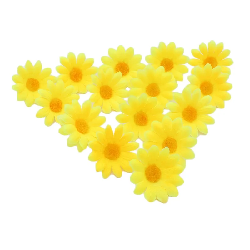 100 х Искусственные Шелковые головки цветов Малый Хризантема искусственный