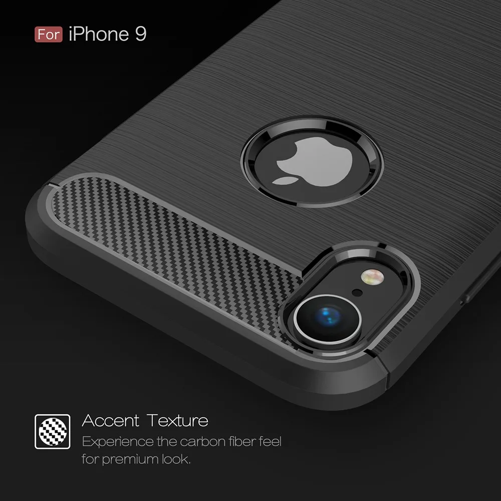 KEYSION чехол для телефона iPhone XS Max из углеродного волокна Мягкий ТПУ силиконовый