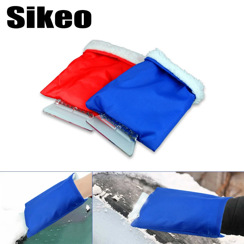 Sikeo полезный автомобильный скребок для снега теплая накладка ручная Чистка