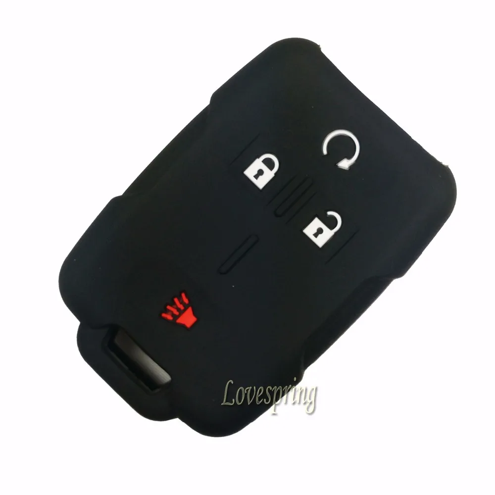 Silicone 4 buttons Car Remote Key Fob Cover Case Holder Shell Skin For GMC Cadillac Chevrolet Silverado Sierra keyless Entry | Автомобили