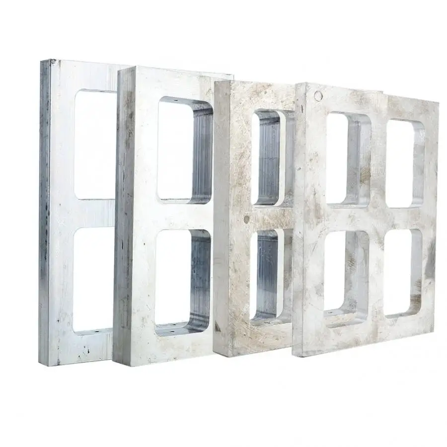 Профессиональная 4 отсека алюминиевая форма рамка для ювелирных изделий