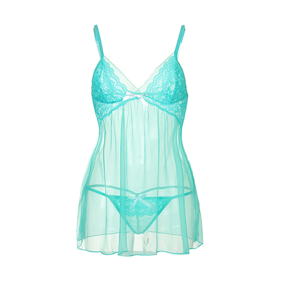 Transparent Babydoll Sexy Lingerie Erotic Plus Size Sexy Underwear Women Costumes For Sex Sleepwear Lingerie Lace Nightwear