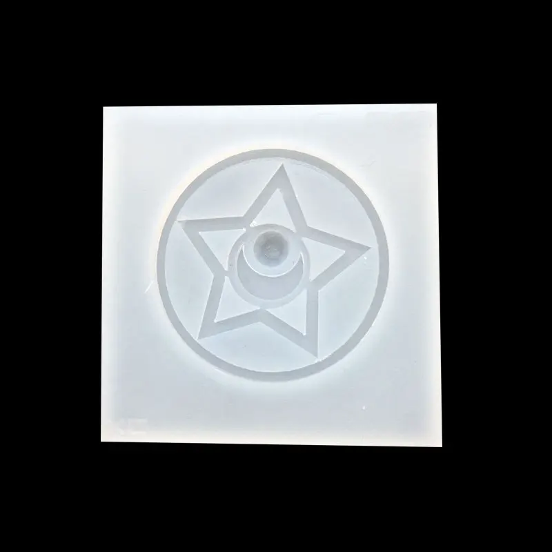1pcs UV Resin Jewelry Liquid Silicone Mold Circular And Stars Molds For DIY Necklace Pendant Charms Making | Украшения и