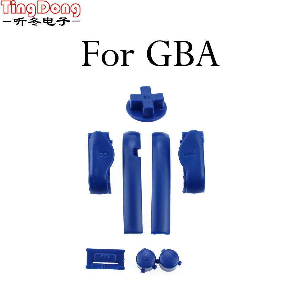 Многоцветные сменные кнопки клавиатуры L R A B для Gameboy Advance рамка GBA D колодки