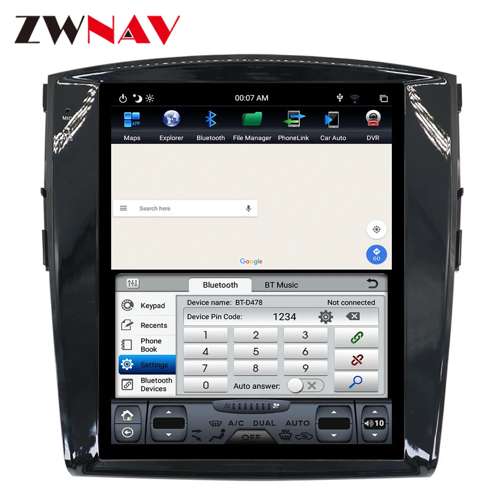 Android 9,0 Tesla стиль автомобиля нет dvd-плеер gps навигация для MITSUBISHI PAJERO Shogun Montero 2006+ головное устройство мультимедийный плеер