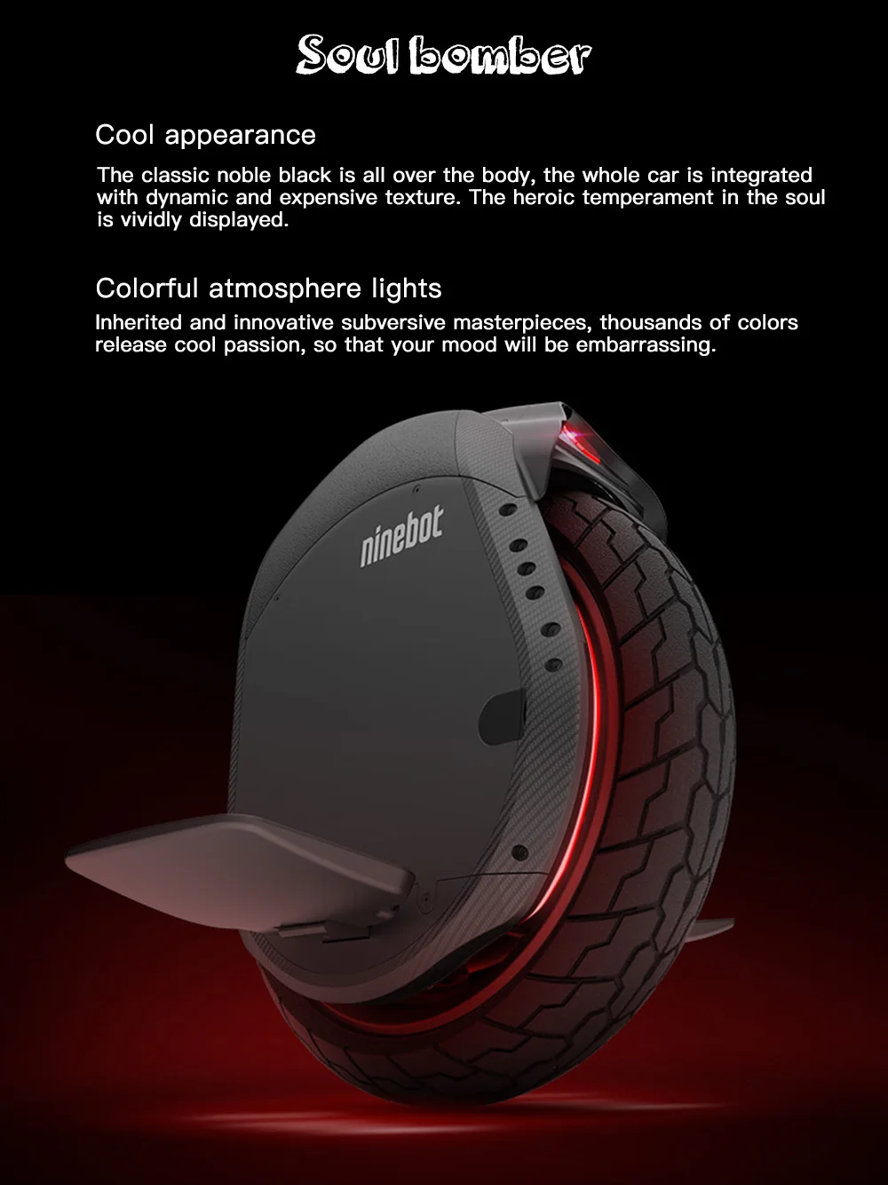 Ninebot One Z10 складной электрический Одноколесный велосипед широкое колесо 995Wh 530Wh 45 км/ч Максимальная скорость Bluetooth Smart APP