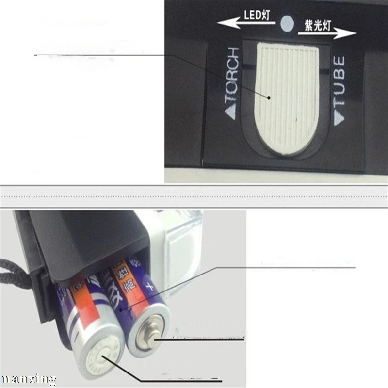 Мини детектор поддельный купюр с ручкой счет фонариком карманный купюр|mini 2|mini