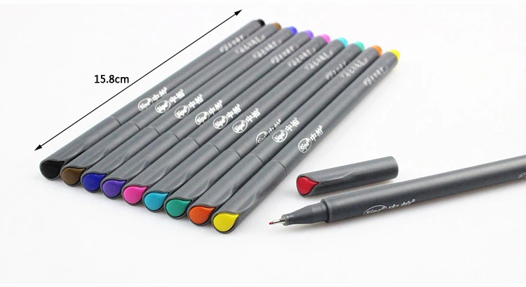 10 цветов extreme fine Liner гелевая ручка мультфильм рисунок эскиз ручки 0.38 мм микрон СИБ Скрапбукинг канцелярские школьные принадлежности fb954