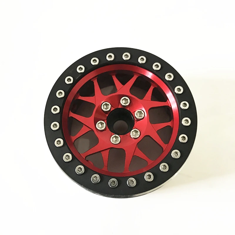 4 шт. алюминиевый сплав 2,2 дюймов Beadlock Колесные диски для 1/10 RC Рок Гусеничный осевой SCX10 RR10 Wraith 90056 Traxxas TRX4