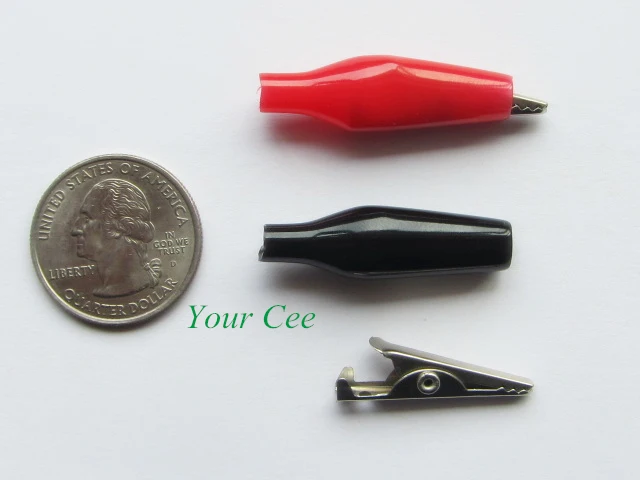 10 шт. изолированный мини зажим для батареи крокодил Тестирование Зажим