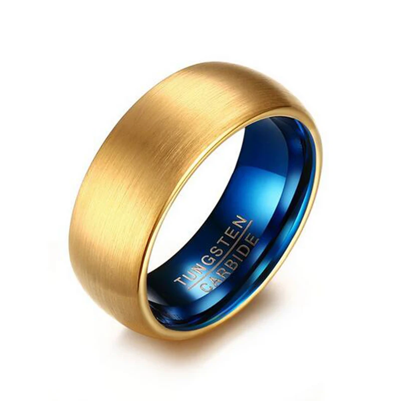 Мужское кольцо из карбида вольфрама 8 мм | Украшения и аксессуары