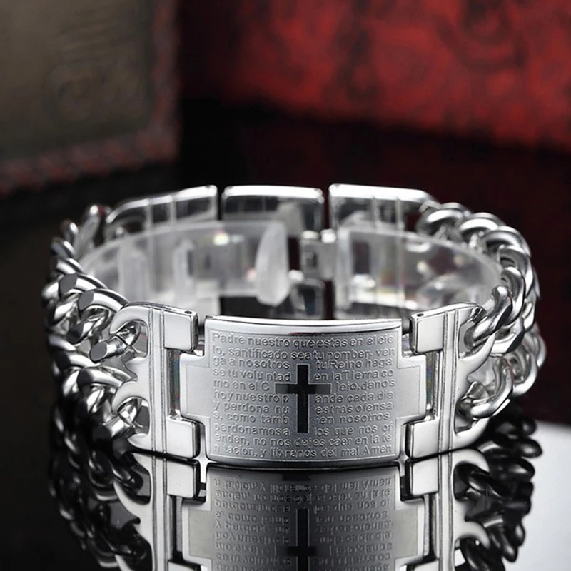 

man braclet Vintage Fashion Attractive Men Jewelry Stainless Steel Bracelets & Bangles Personalized Charm Man Bracelet