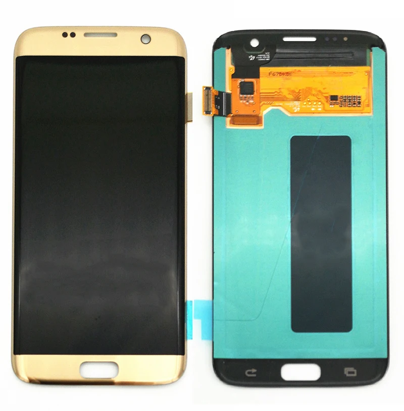 AMOLED 5,5 ''ЖК-дисплей для samsung Galaxy S7 Edge с рамкой G935 G935F ЖК-экран дигитайзер сборка