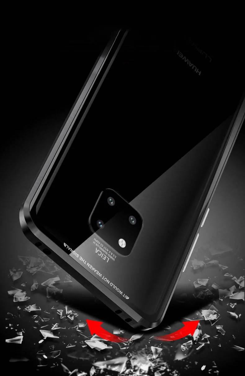 Роскошный чехол из закаленного стекла для телефона, защитный магнит huawei P20 PRO huawei P30 PRO mate 20 pro honor View 20, чехол, противоударный чехол