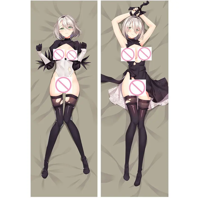 Аниме НИР: автоматы наволочки YoRHa 2B 9S Подушка Чехол пикантные 3D двухсторонняя постельные принадлежности обниматься тела Чехол настроить NR04A - Цвет: Polyester