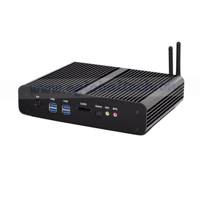 EGLOBAL Mini ITX Fanless PC Barebone Windows Media Server Intel Core I7 4500U WiFi HDMI Dual Lan Desktop Computers | Компьютеры и офис