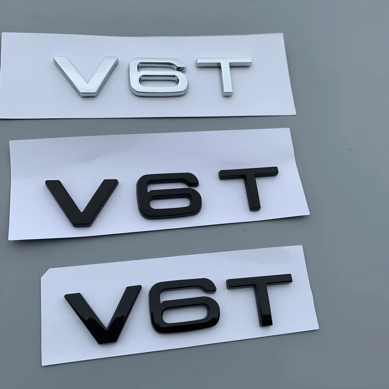V6T V8T V10 V12 глянцевая черная буква номер эмблема автостайлинг брызговик боковой