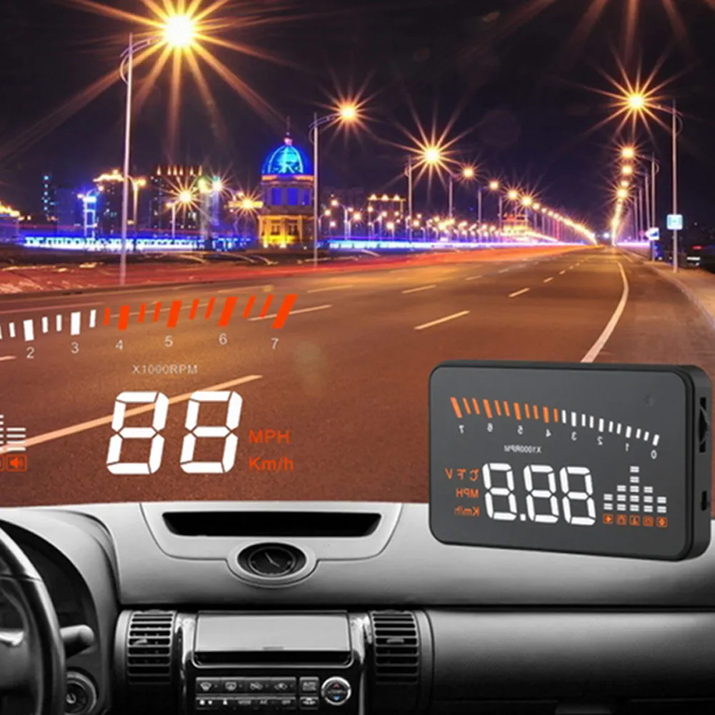 X5 HUD Автомобильный дисплей проекционный Стайлинг сигнализация скорости OBD II